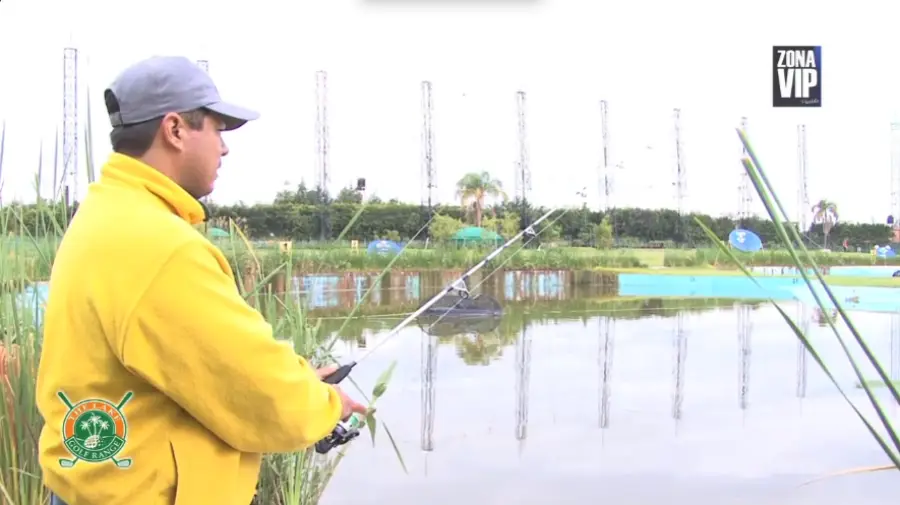 Pesca deportiva en acción