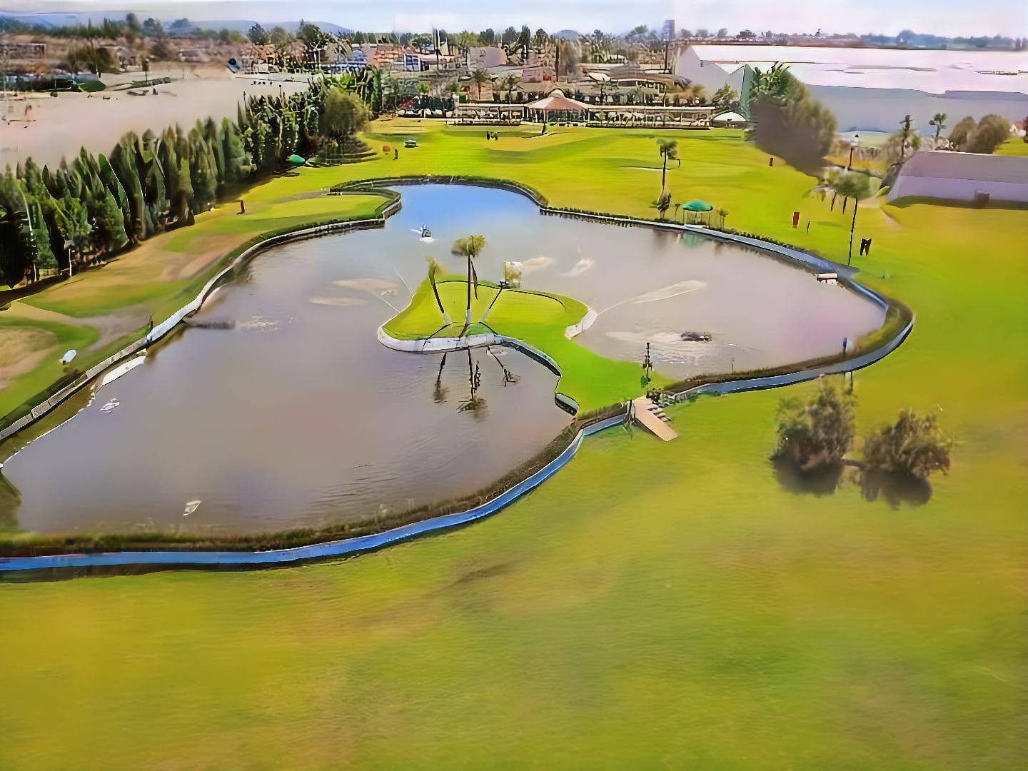 Vista panorámica del lago